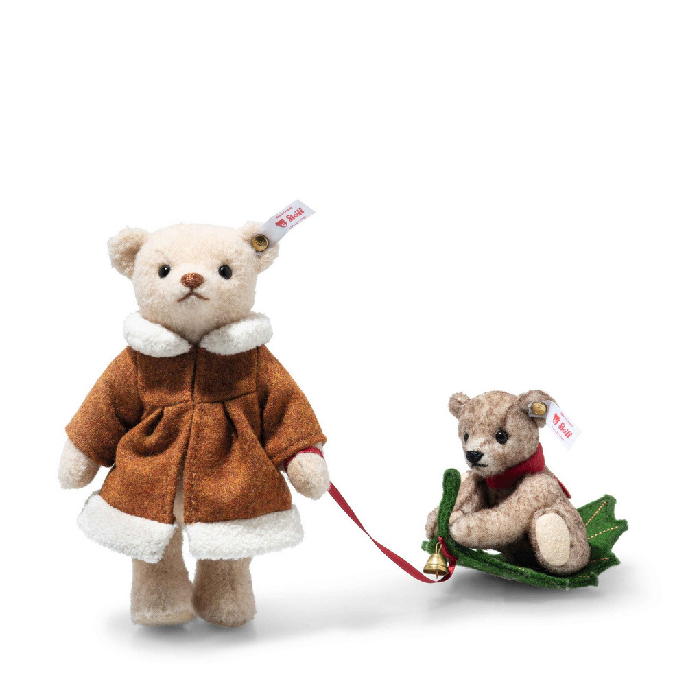 Steiff �w����ճ����}��: Mama Teddy bear with child on Holly Express L/E1225