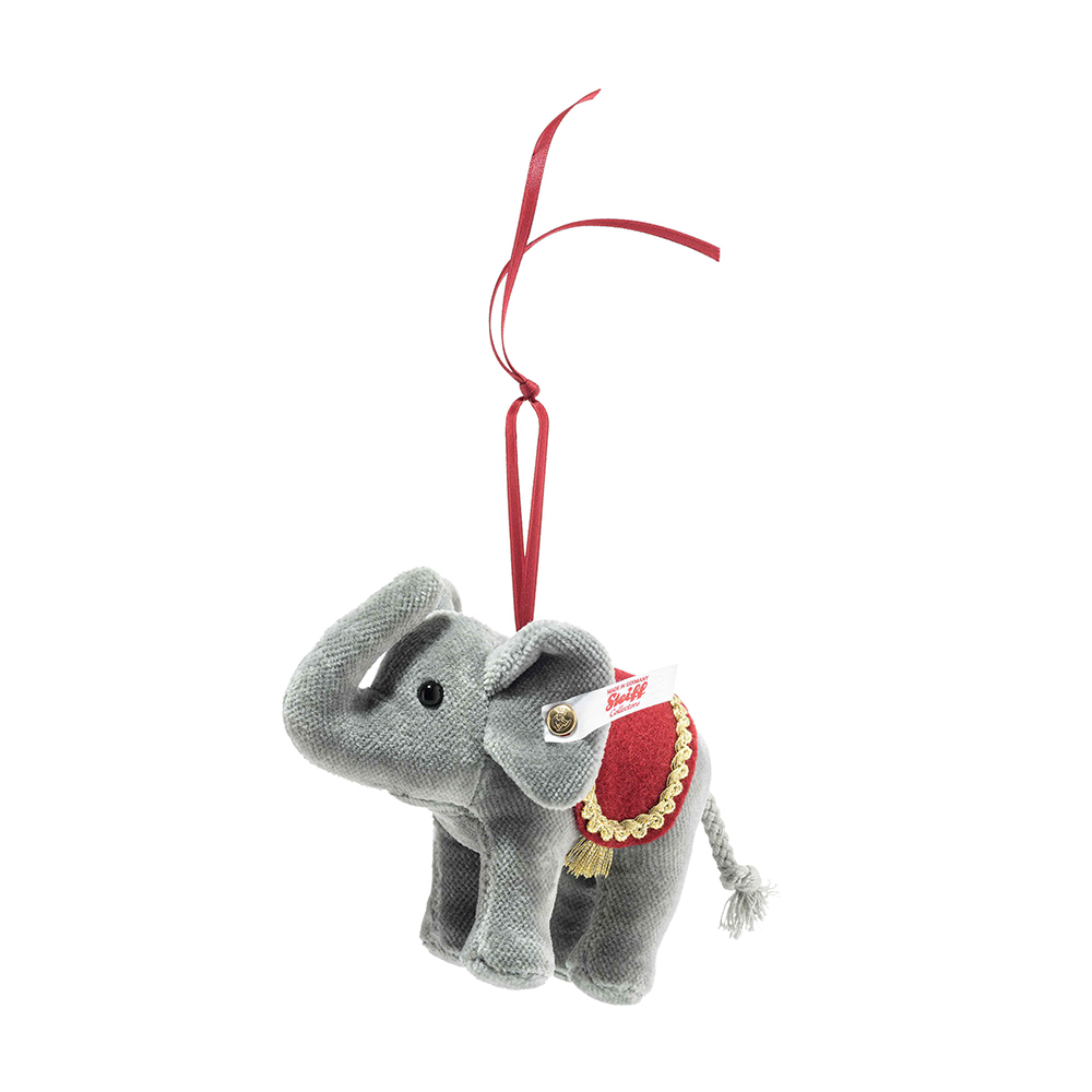 Steiff 德國金耳釦泰迪熊: Christmas Elephant Ornament