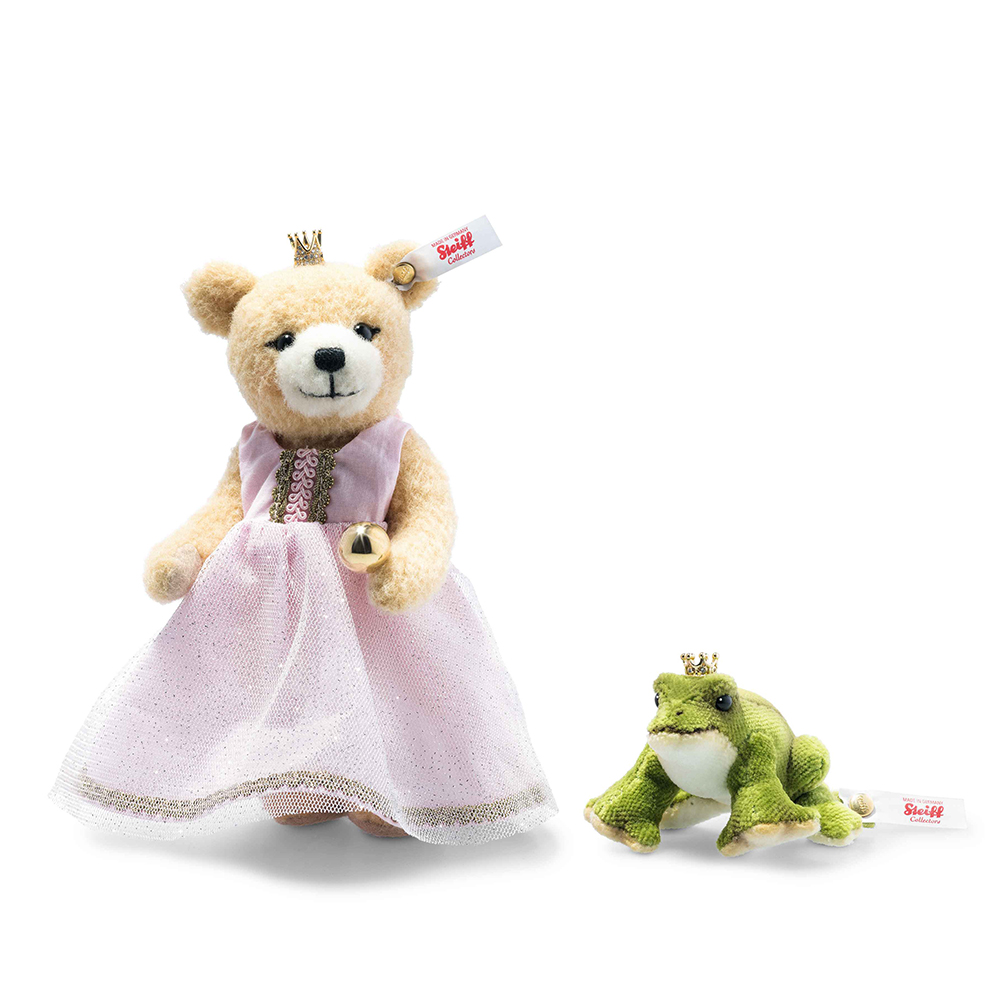 Steiff 德國金耳釦泰迪熊: Frog Prince Set