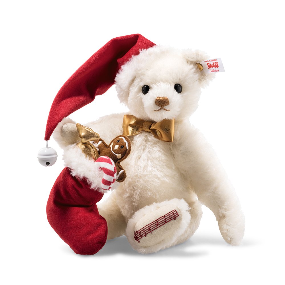 Steiff 德國金耳釦泰迪熊: Sweet Santa Teddy Bear