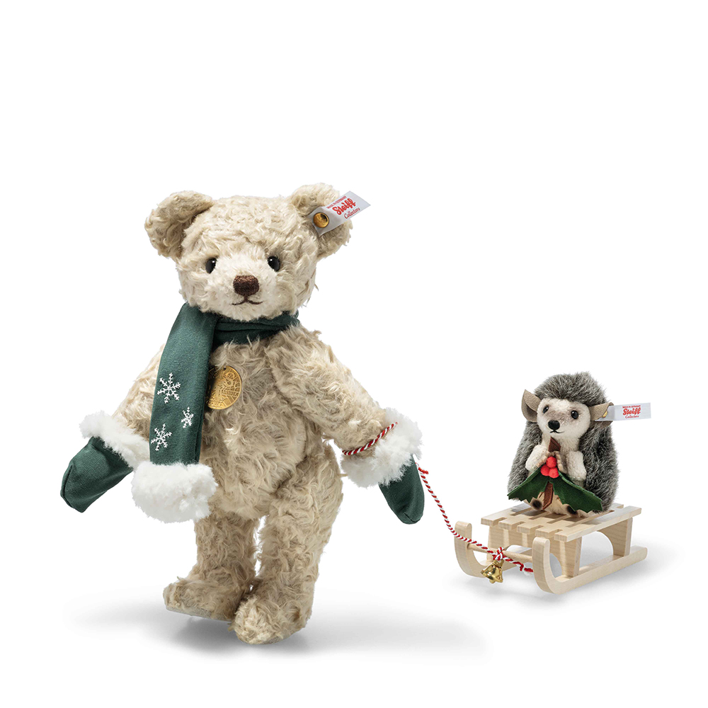 Steiff wճ}: Teddy Bear With Hedgehog (Christmas)