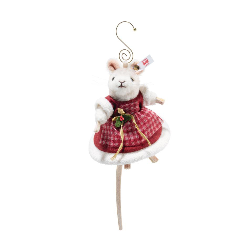 Steiff �w����ճ����}��: Mrs Santa mouse ornament L/E2000