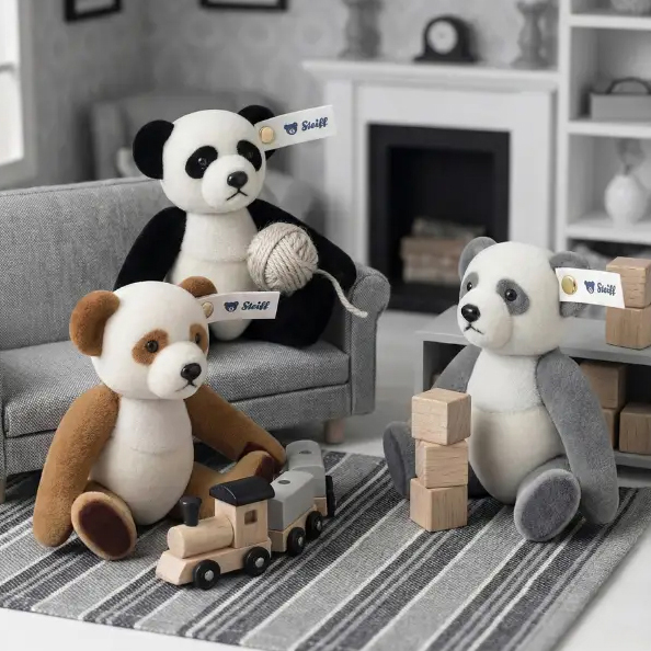 Steiff �w����ճ����}��: Steiff X ARTOX The Panda Teddy Bear(6cm) �H���X�f (�x���W�a�c��)