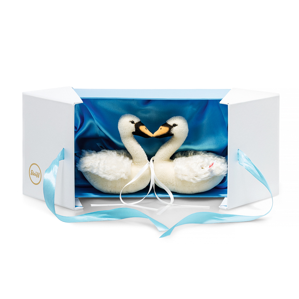 Steiff wճ}: Wedding Swan Set