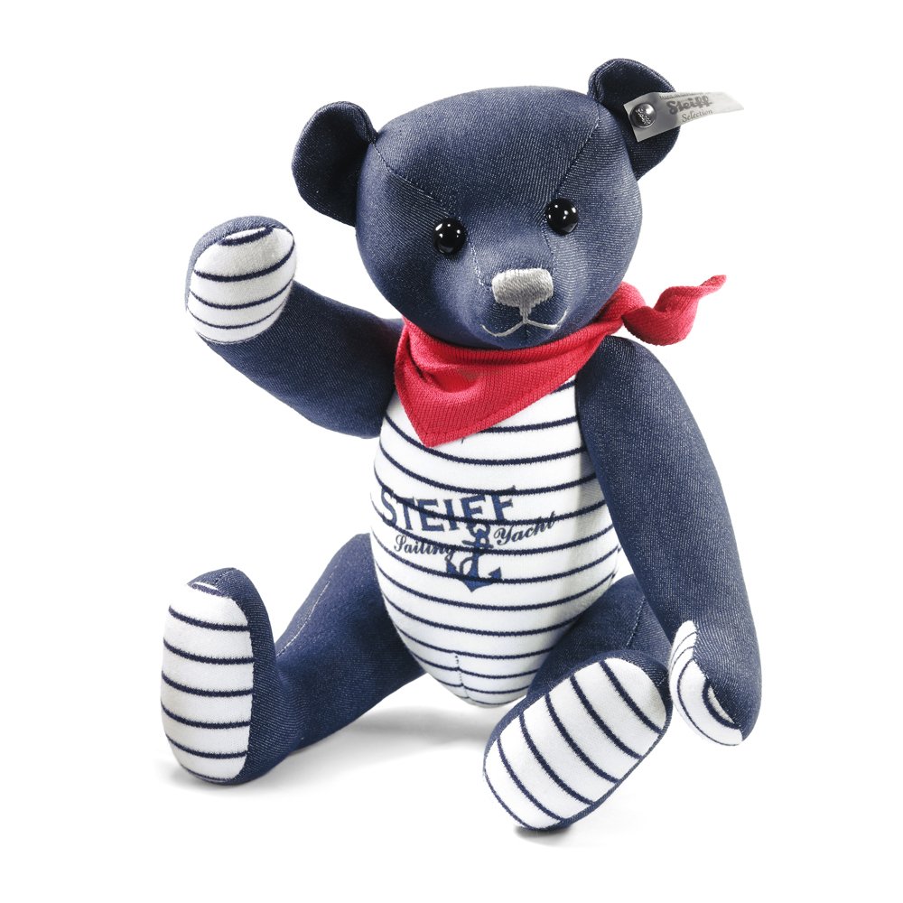 Steiff 德國金耳釦泰迪熊: Jeans Teddy Bear