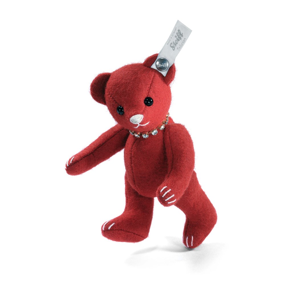 Steiff 德國金耳釦泰迪熊: Selection Felt Teddy Bear, red 