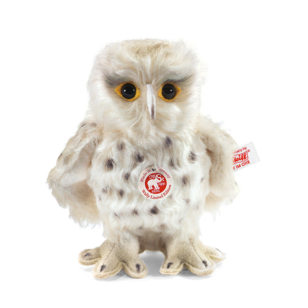 Steiff 德國金耳釦泰迪熊: Wally Snowy Owl