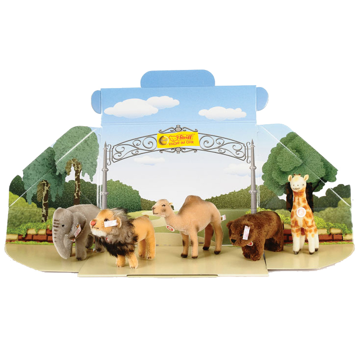 Steiff 德國金耳釦泰迪熊: Zoo Set