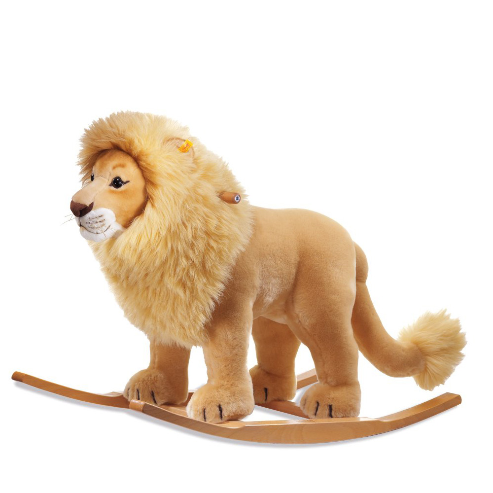 Steiff 德國金耳釦泰迪熊: Leo Riding Lion