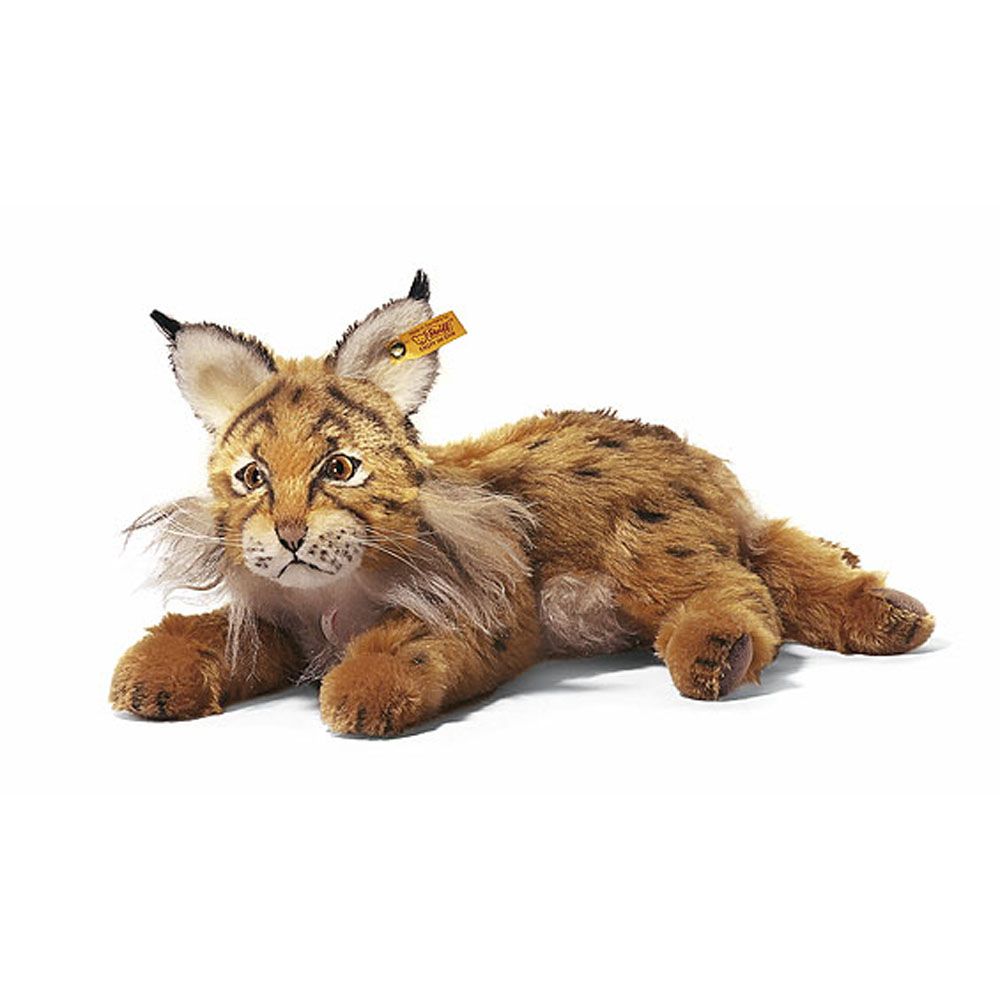 Steiff wճ}: Manni Lynx Reddish Brown Lying