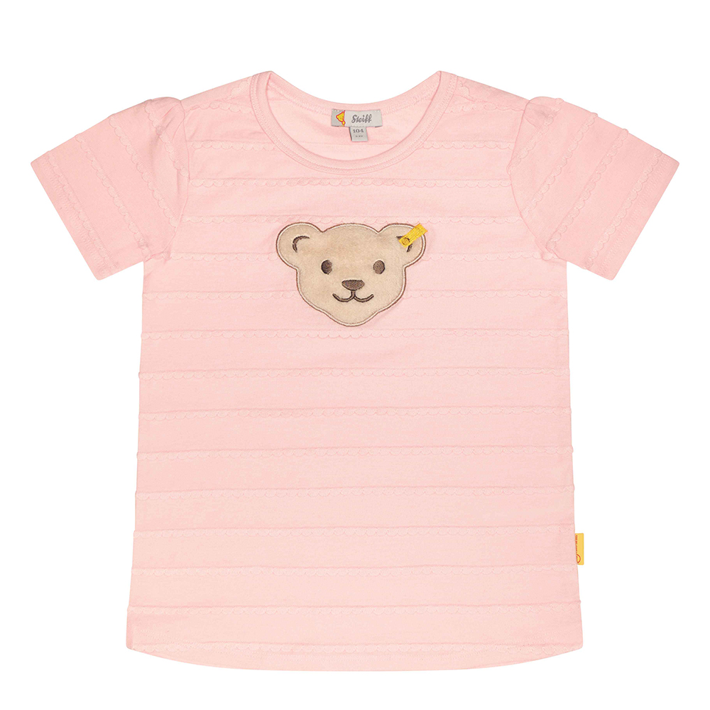 Steiff 德國金耳釦泰迪熊: 短袖T恤 (啾啾款)