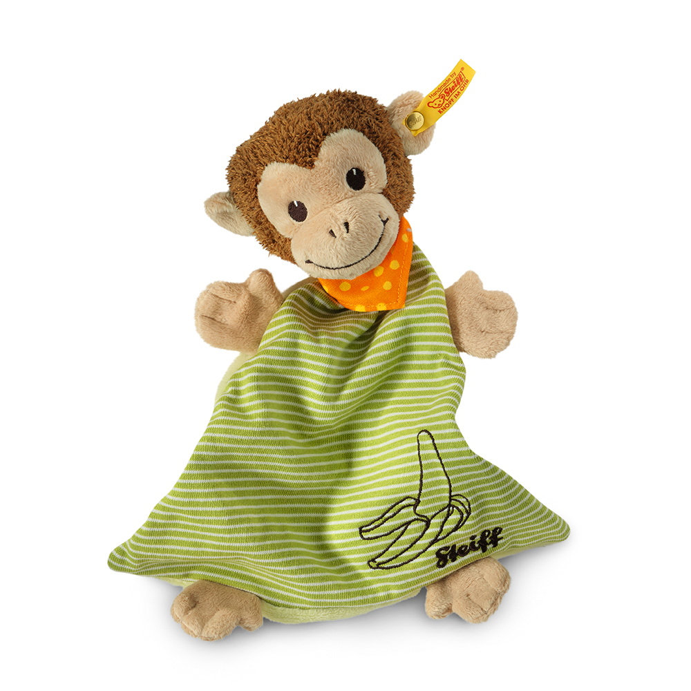Steiff 德國金耳釦泰迪熊: Jocko Monkey Comforter