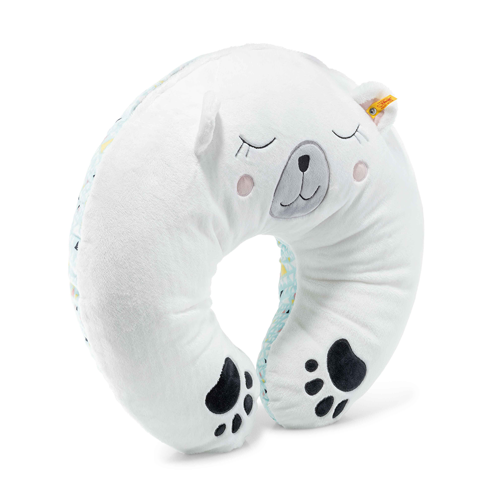 Steiff 德國金耳釦泰迪熊: Lggy Polar Bear Cuddly Cushion