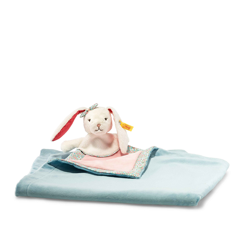 Steiff 德國金耳釦泰迪熊: Blossom Babies Rabbit Cuddly Blanket