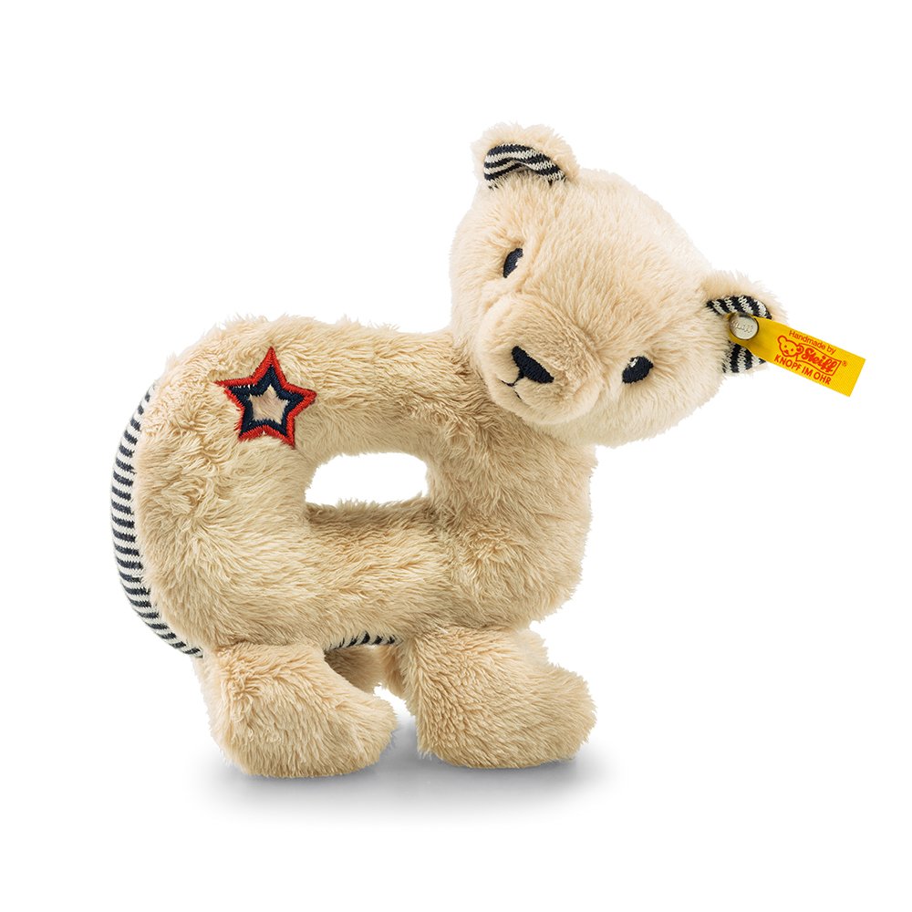 Steiff 德國金耳釦泰迪熊: Teddy Bear Band Niklie Grip Toy 