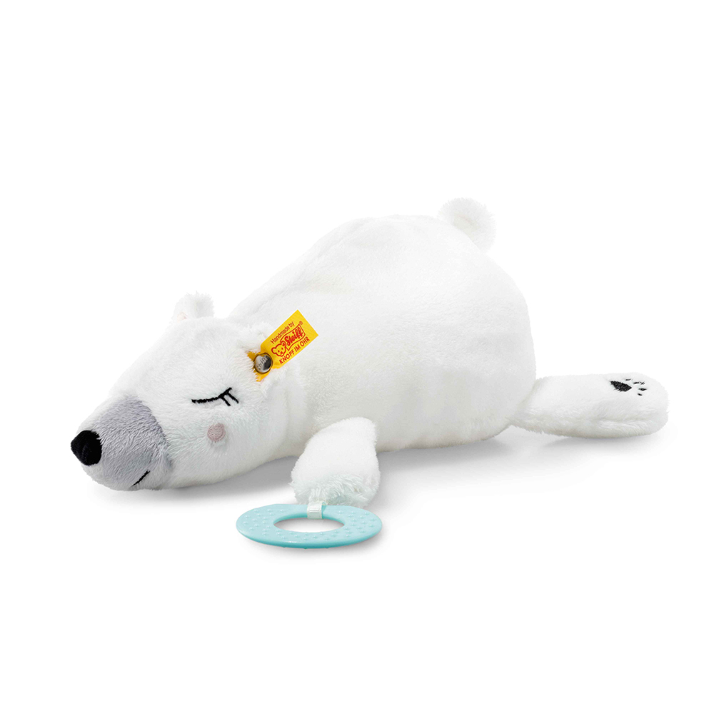 Steiff 德國金耳釦泰迪熊: Iggy polar bear with grip toy
