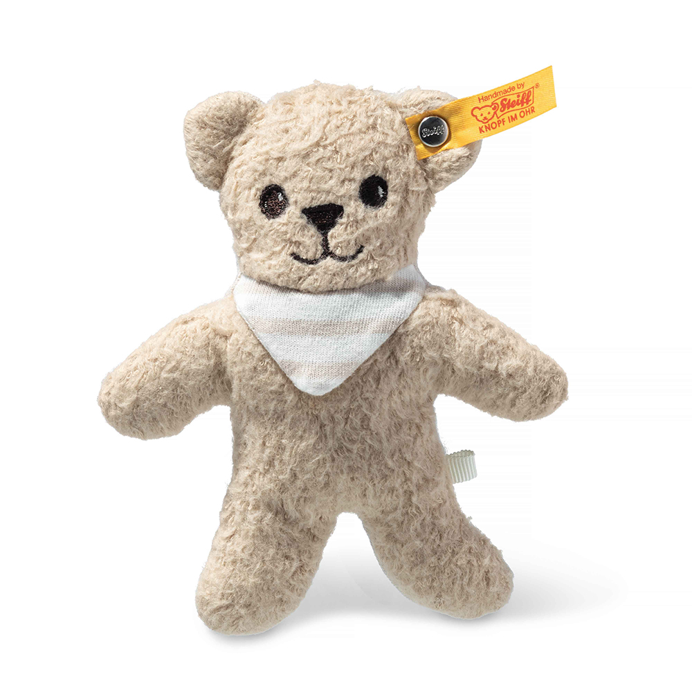 Steiff wճ}: GOTS Noah Teddy bear with rustling foil and rattle