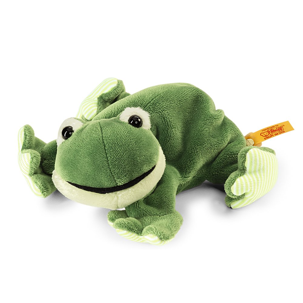 Steiff 德國金耳釦泰迪熊: Little Floppy Cappy Frog