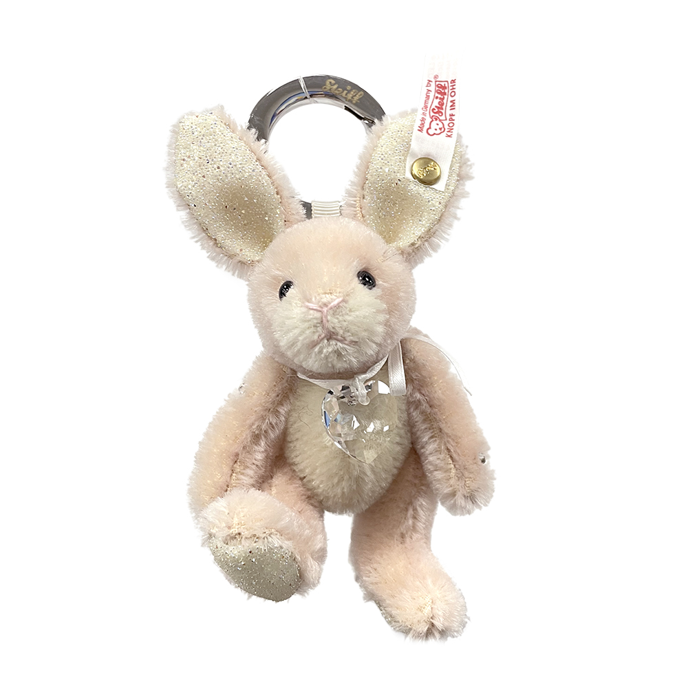 Steiff 德國金耳釦泰迪熊: Swarovski Rabbit Keyring