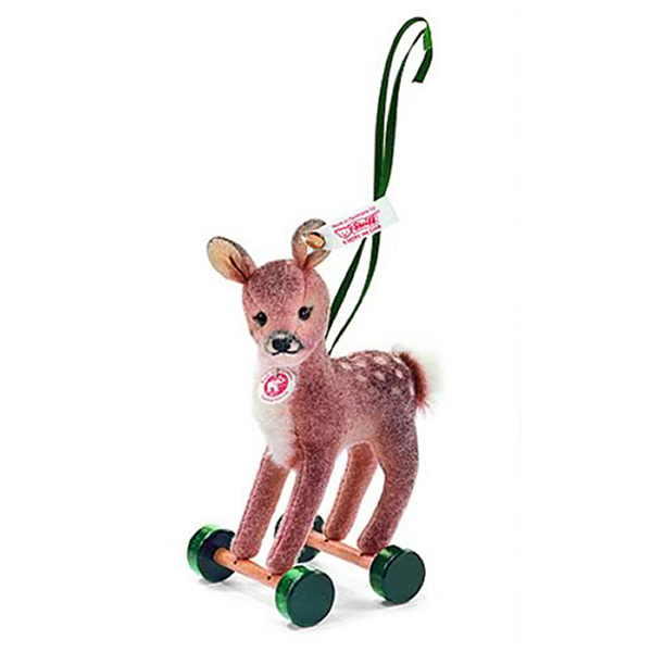 Steiff wճ}: Fawn on wheels ornament