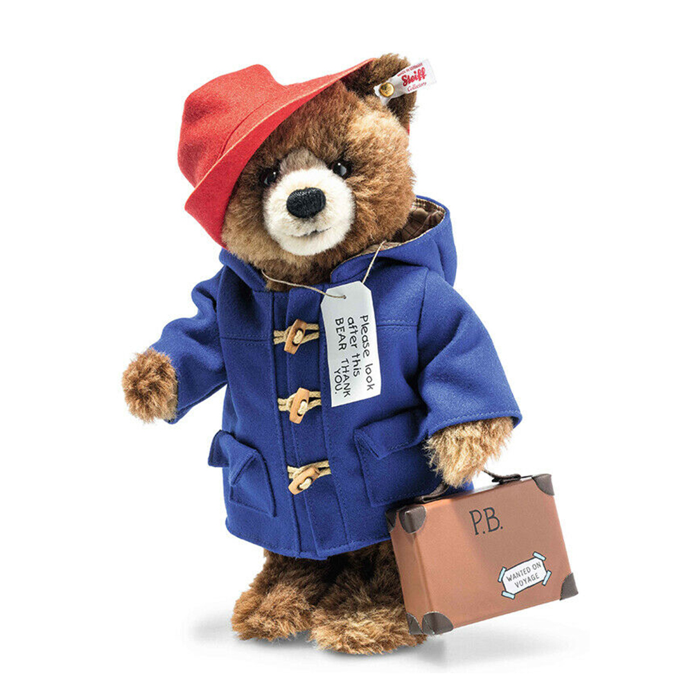 Steiff 德國金耳釦泰迪熊: Paddington Bear With Suitcase